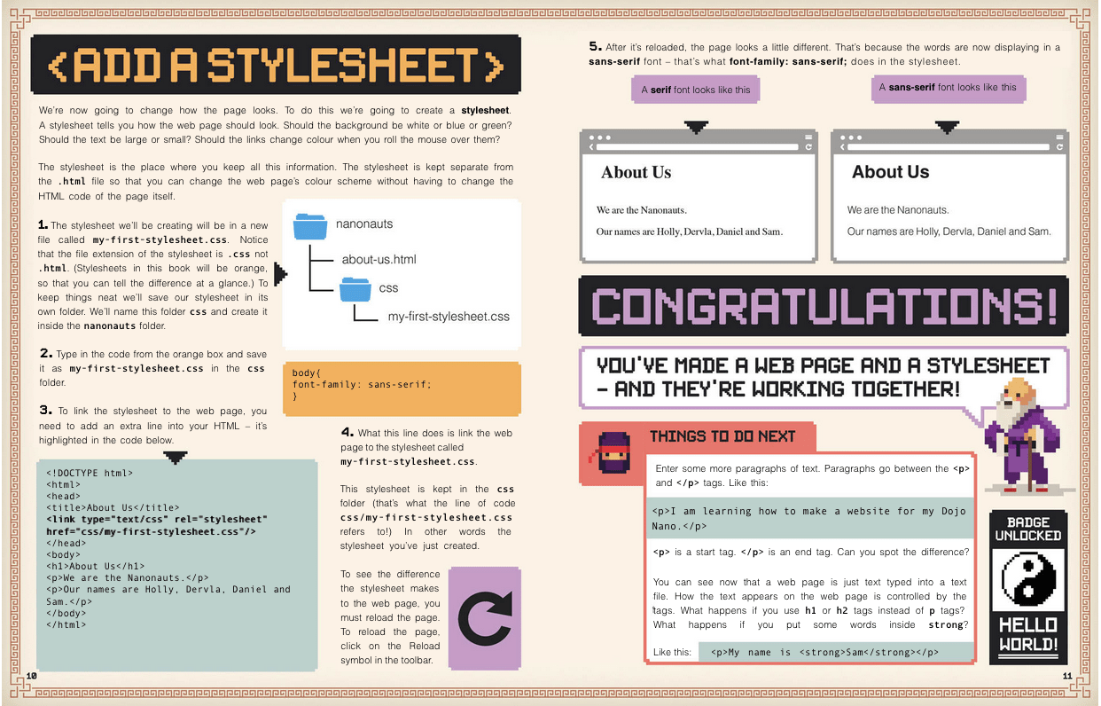 Create code перевод. What is font Family. What font Size to use for mobile website.